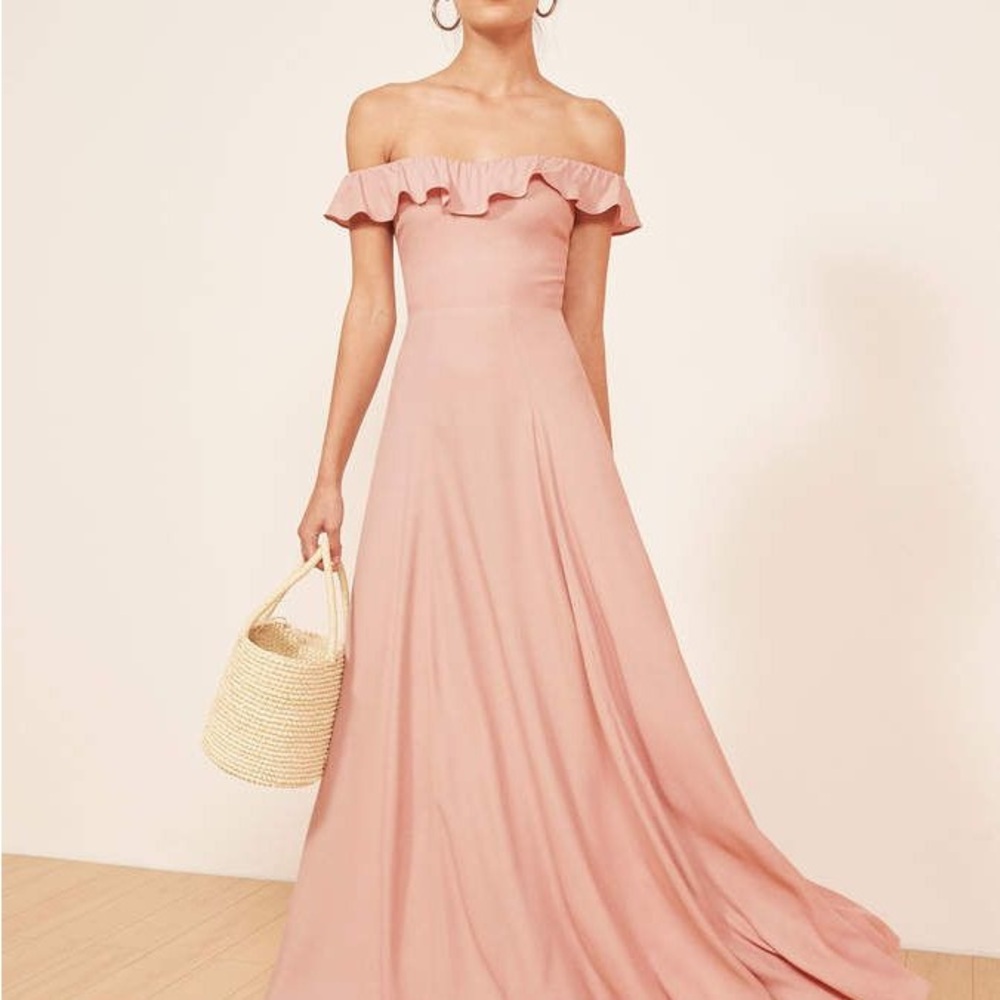 Reformation Verbena Dress Light Pink